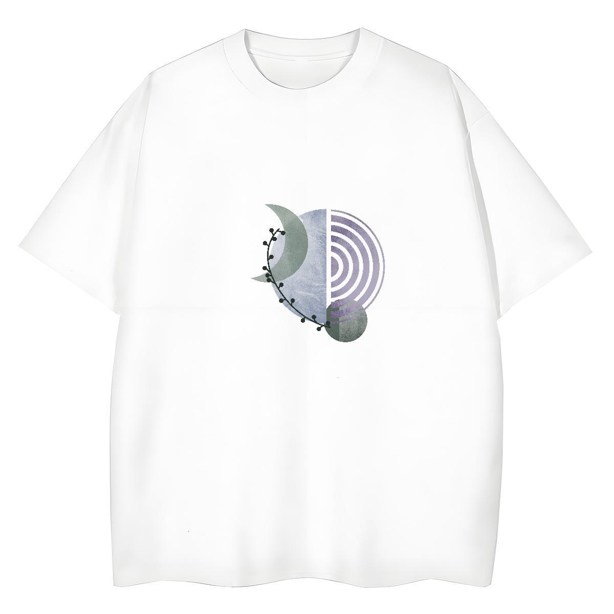 5A Woman Tshirt 100% Cotton 230g painting Street Womens T Shirts Breathable Short Sleeve Custom Cartoon Tops Tees