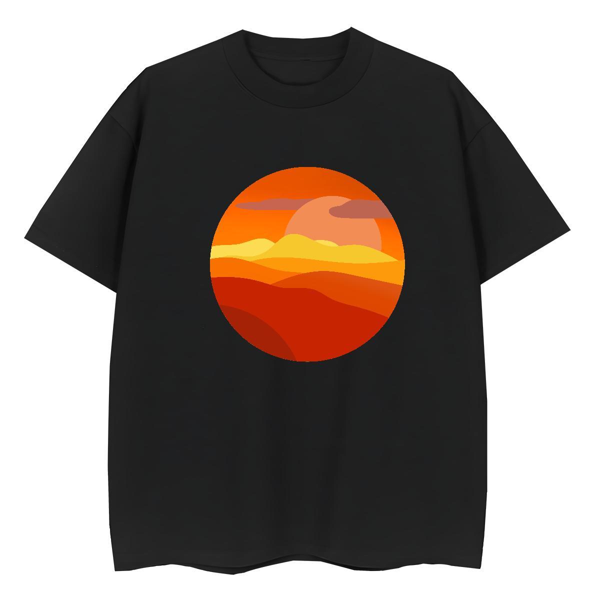 Designer Nice Couples T Shirts 230g Pure Cotton sky Spring Summer Womens T Shirts Short Sleeve O-Neck Anime Print Clothes