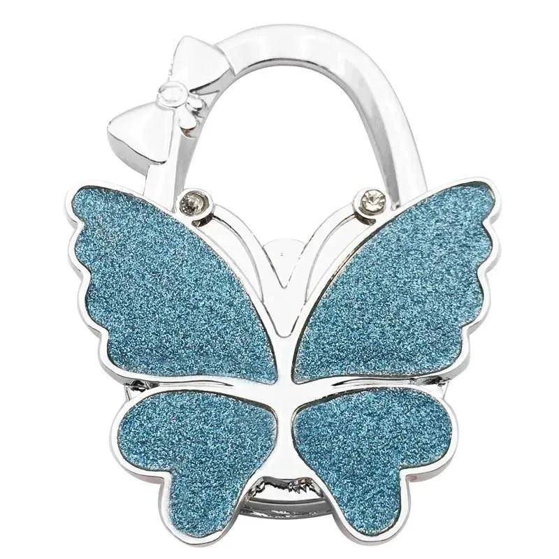 Handbag Hanger Hook Glossy Matte Butterfly Foldable Table for Bag Purse HJ5.31 LL
