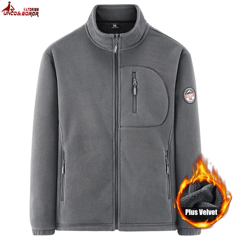 Mens Plus Velvet Thick Soft Shell Military Ski Hiking Jacket Windproof Warm Winter Camping Park Clothing 240822