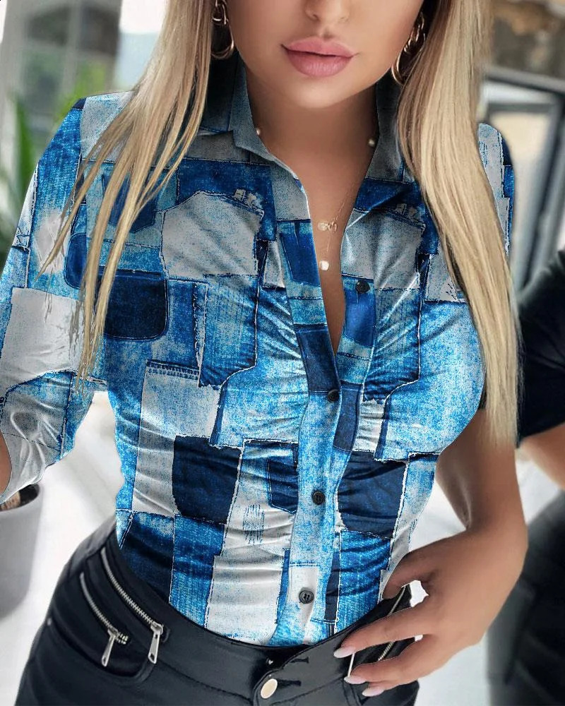 Women Solid Pu Leather Blouses Spring Autumn Turn-Down Collar Button Shirts Ladies Casual Ruched Long Sleeve Blouse 240823