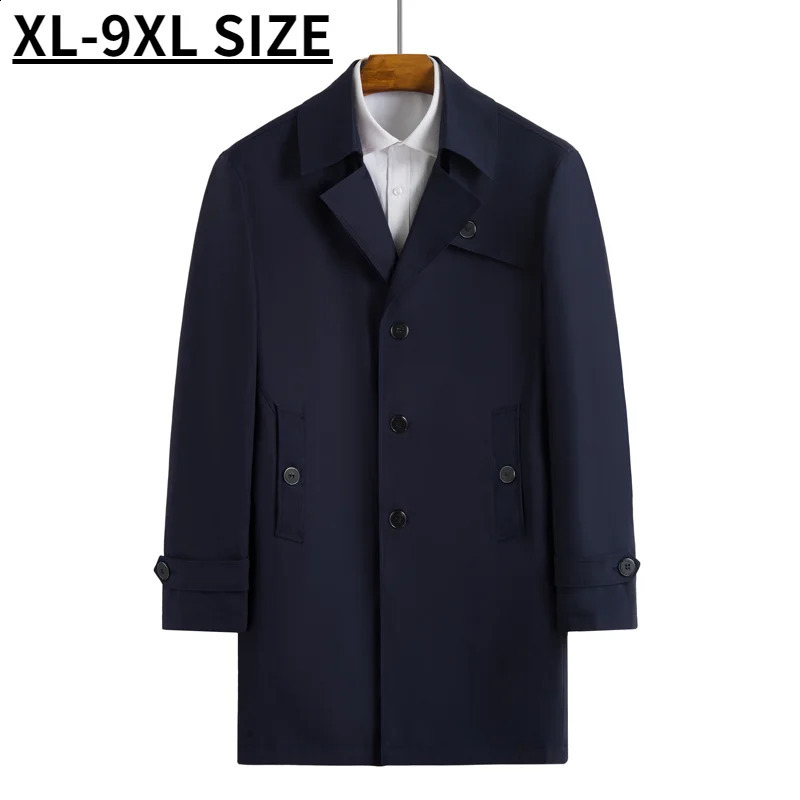 Spring Autumn Men Windbreaker Jackets Oversiz Outerwear Loose Casual Fashion Male Youth Coat Plus Size 8xl 9xl 240822