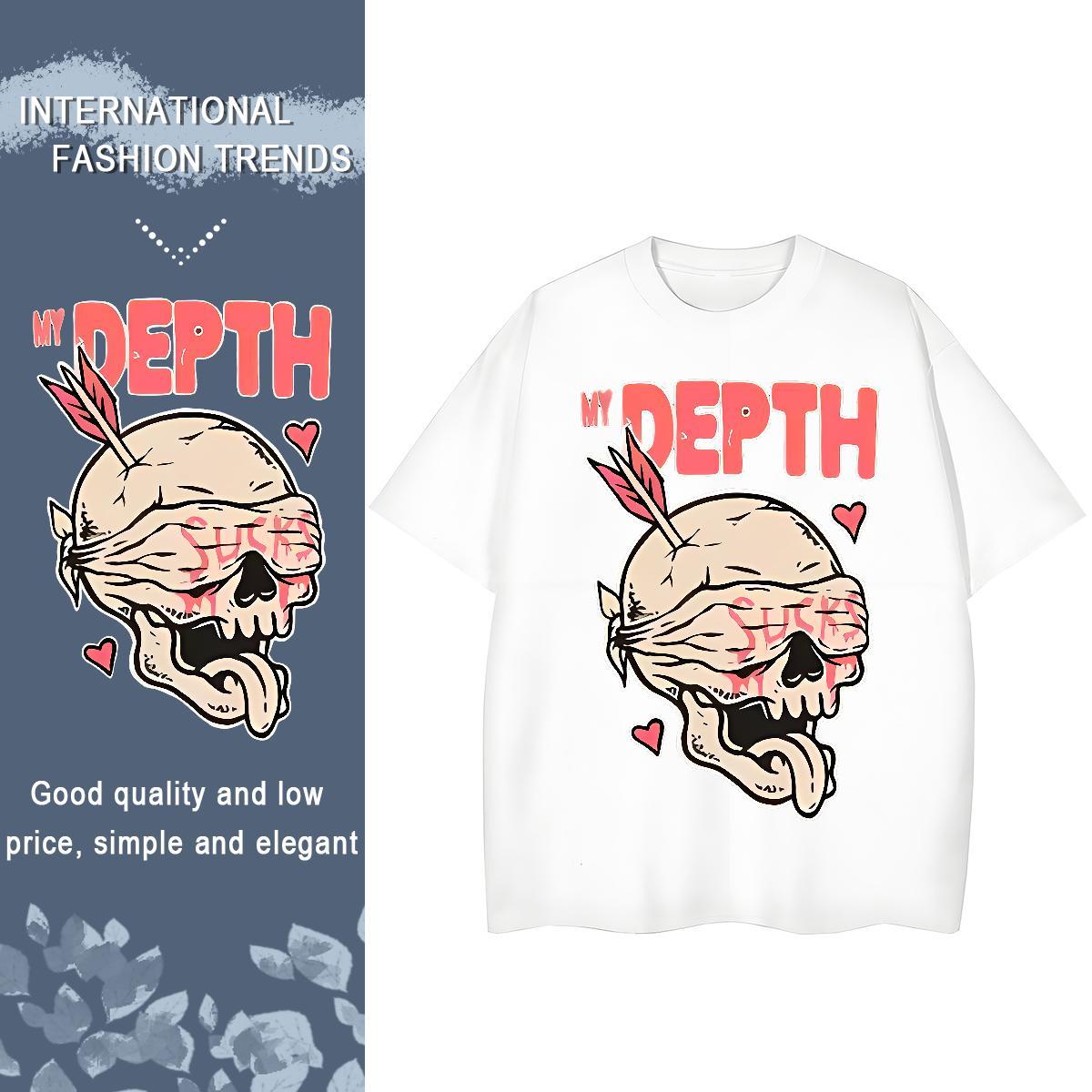 Unisex T Shirt For Man 100% Cotton 230g love Street wear Hip Hop Graphic Breathable Crew Neck Men Clothes T-Shirt 2024 Tshirts