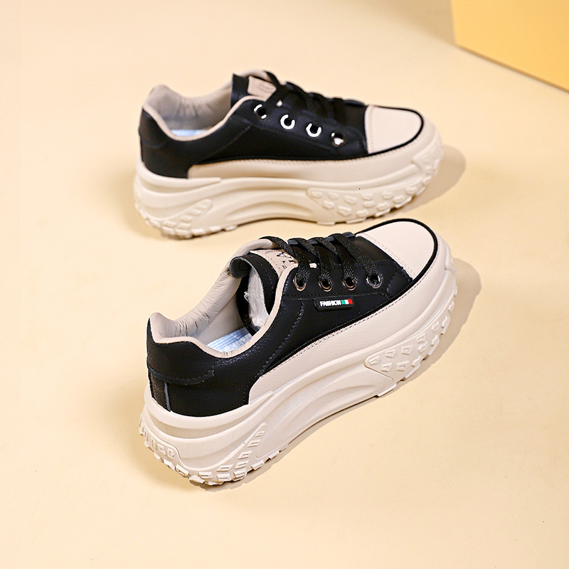 Ddmysports Little White Autumn New Korean Edition Versatile Female Students Thick Sole Board Casual Sports Women S Shoes Lightweight OUTDOOR
