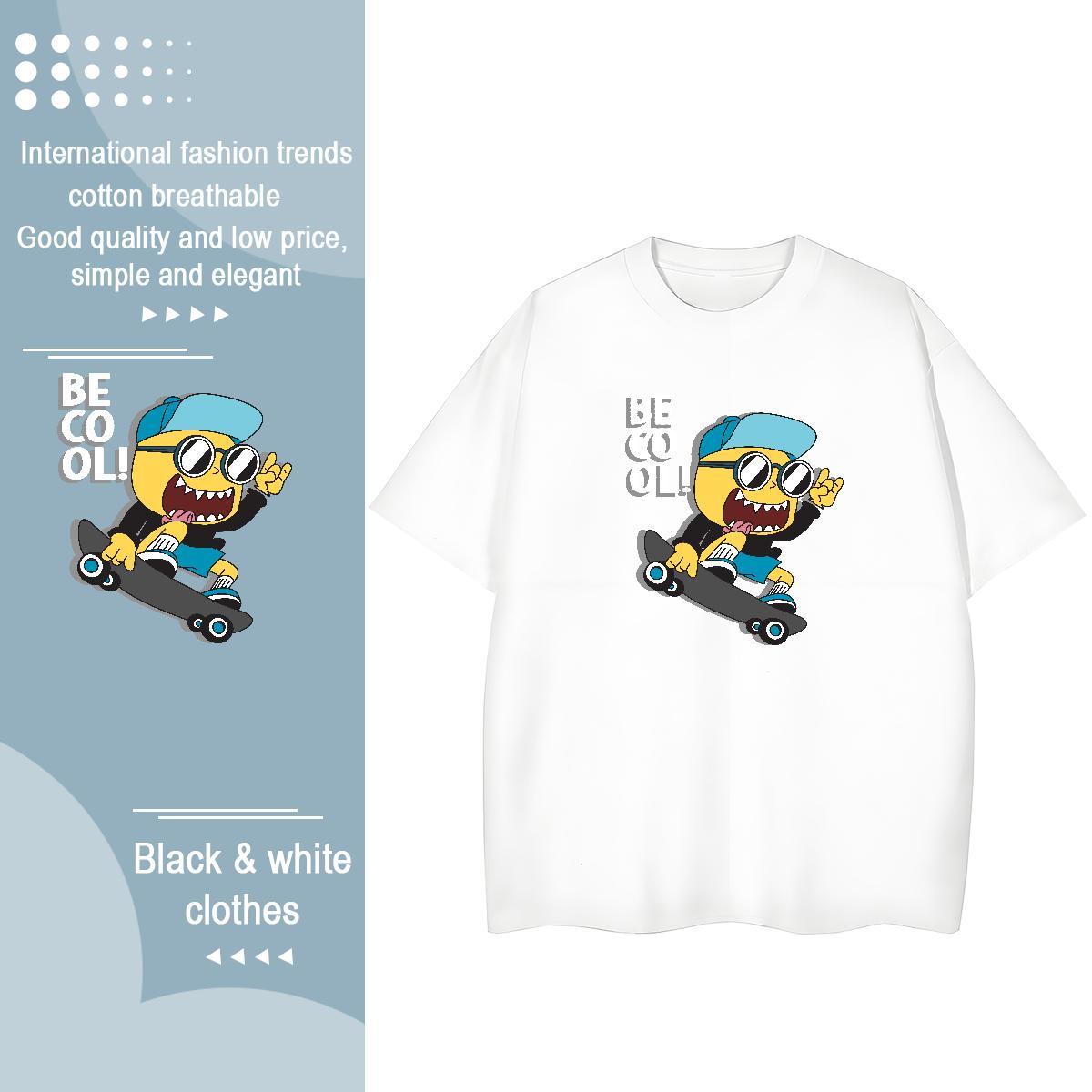 Brand Womens Tshirts 230g 100% Cotton USA Beach T Shirt For Woman Breathable Anime Oversized Polos