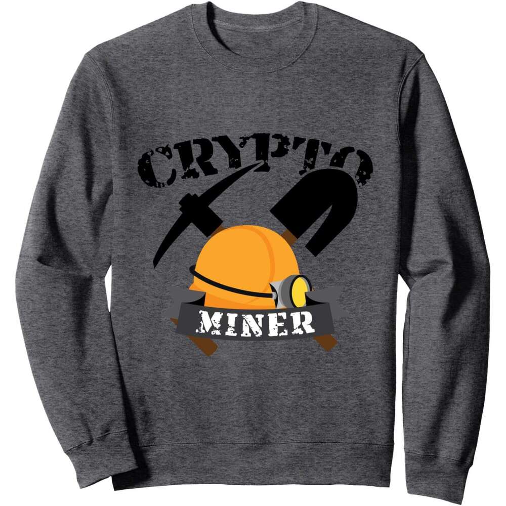Long Sleeve Shirts for Men sweatshirt Crypto Miner Mining Concept Artwork Bitcoin Gift Sweatshirt T shirt Tee Streetwear Casual tops clothes
