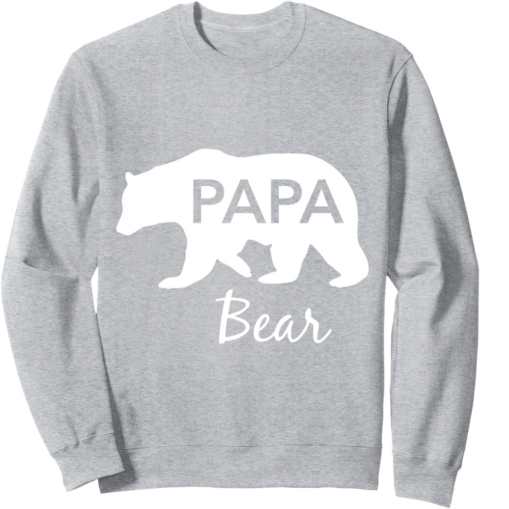 Long Sleeve Shirts for Men sweatshirt Papa Bear Great Gift For Dad Grandpa Father Day Sweatshirt T shirt Tee Streetwear Casual tops clothes
