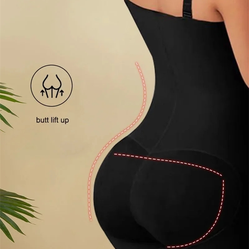 AfruliA Fajas Colombiana Girdle Full Body Shaper Lift Up Butt Lifter Bodysuits Tummy Control Panties Waist Trainer Thigh Slimmer 240822