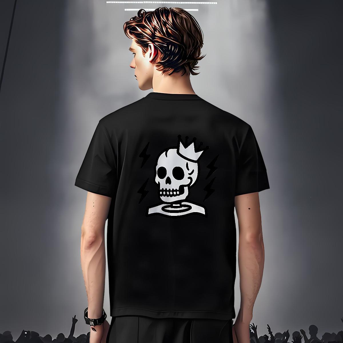 Cool Design T-Shirts 100% Cotton 230g halloween Hip Hop White Plus Size Round Neck Short Sleeve Men Tees Customized Clothings
