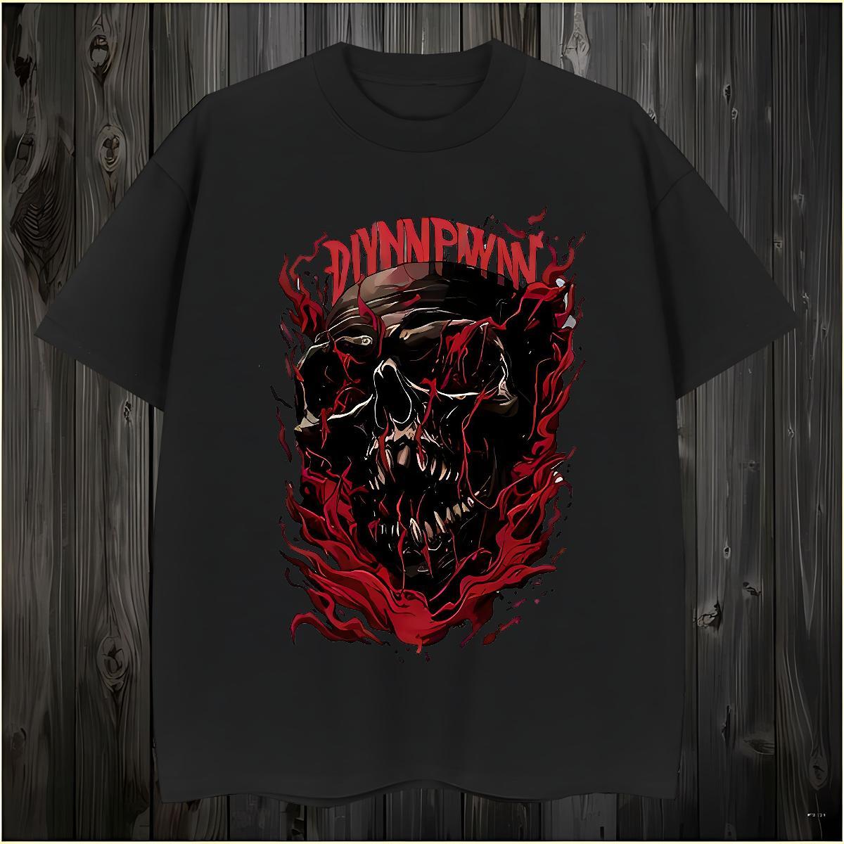 Loose T shirt 230g 100% Cotton skull Sports Casual Oversized Short Sleeve Soft Couples T Shirts Free Shipping Tees