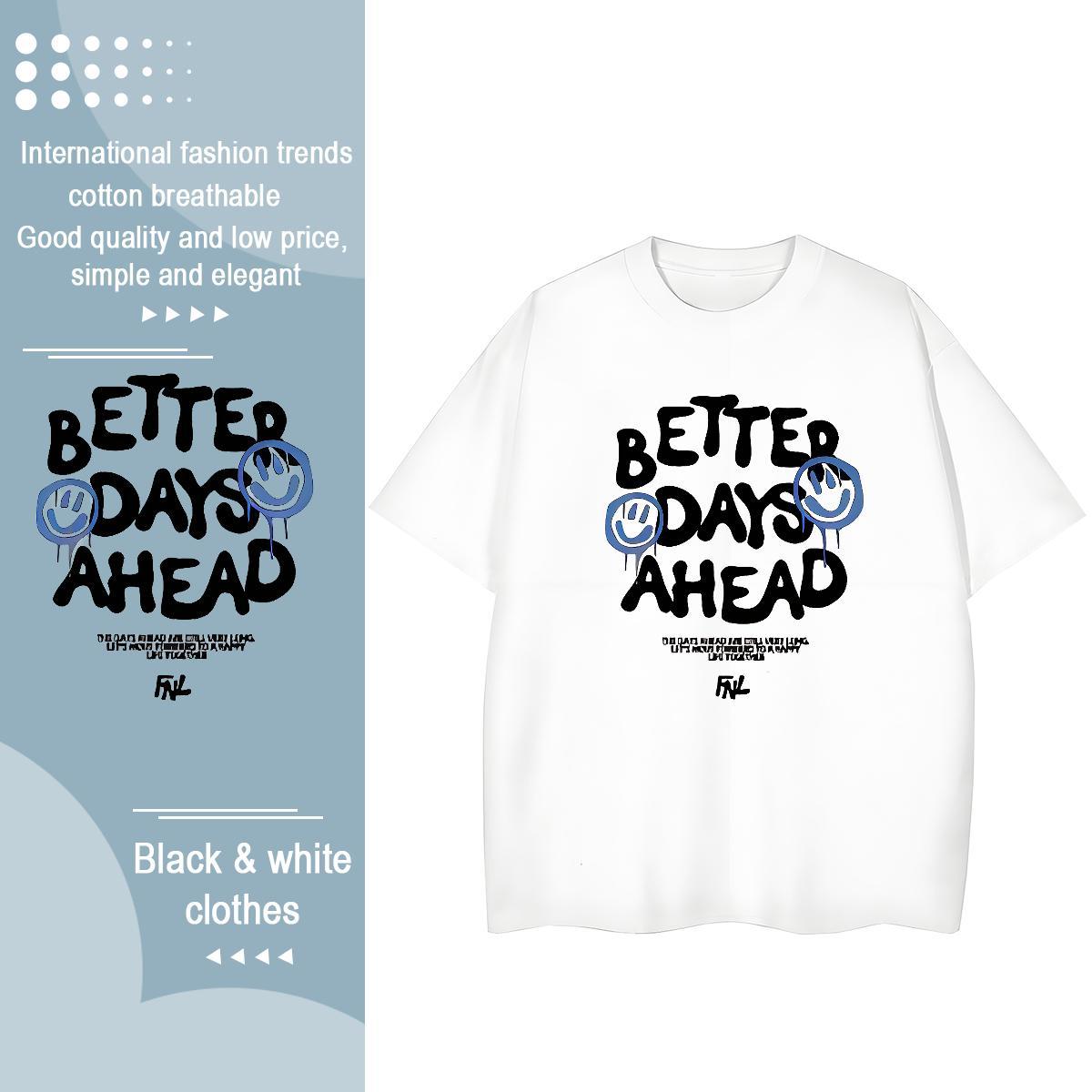 Lady Women Tshirts 100% Cotton 230g letter Spring Summer T Shirt For Woman O-Neck Short Sleeve Custom Printed Top Tees