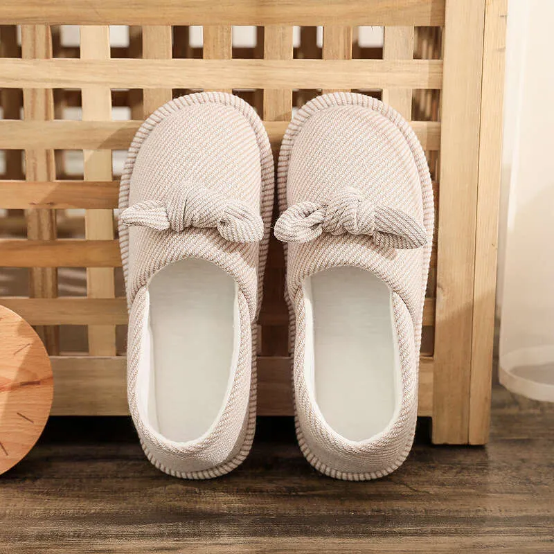 Postpartum products postpartum women spring summer, thin styles, soft soled bags, thick soles, breathable cotton slippers for New home use in June and