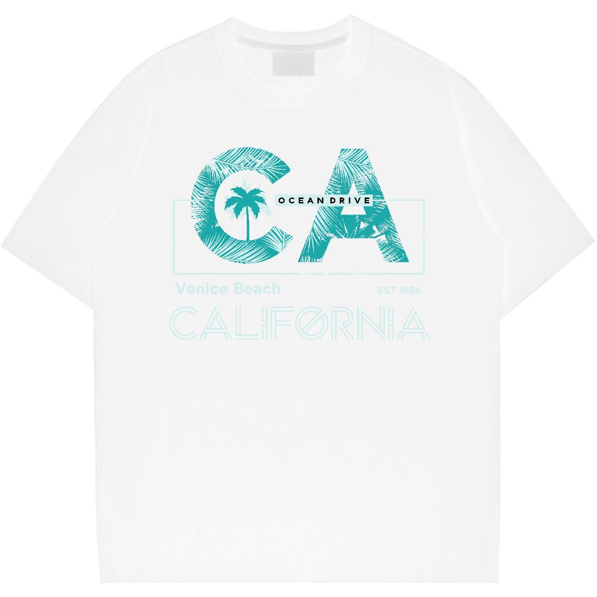 Cool Man T Shirts 100% Cotton 230g letter Daily Wear Anime Breathable Short Sleeve Men Tees Classic Casual Tops Shirt