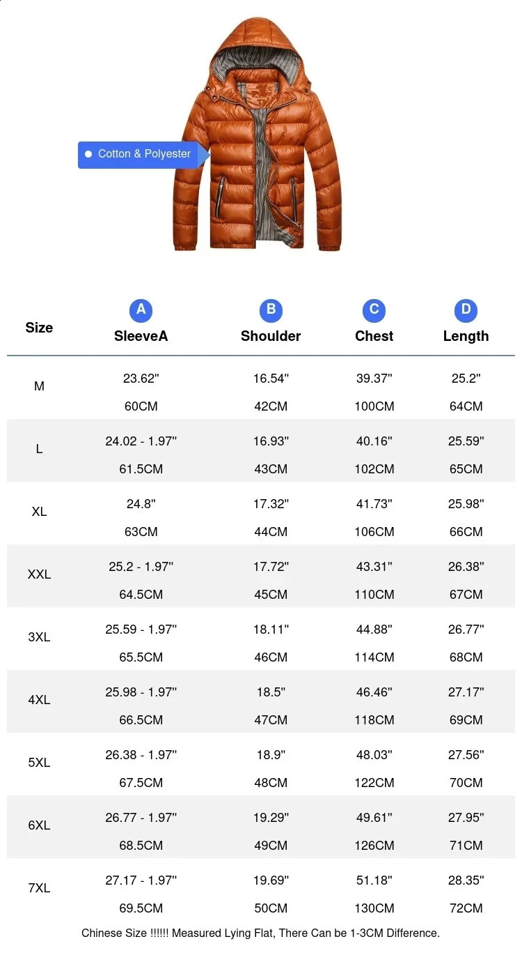 DIMUSI Winter Men Padded Jacket Fashion Cotton Thermal Thick Parkas Male Casual Outwear Windbreaker Hoodies Coats Clothing 241126