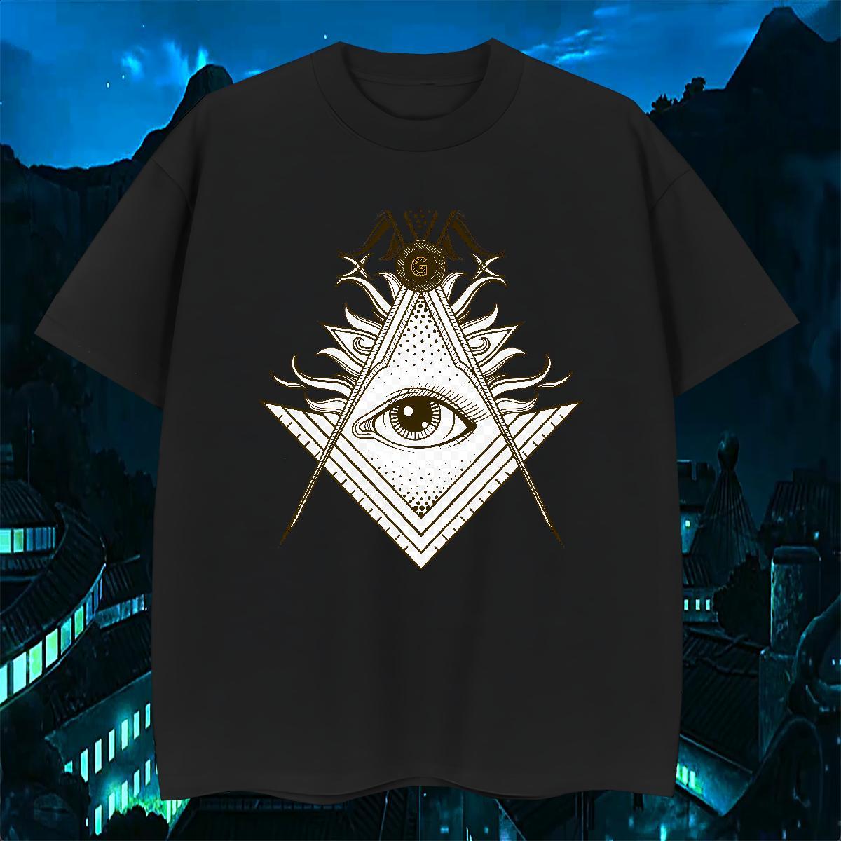 TOP Quality Men T Shirts 230g Cotton eye of the devil Casual Custom Print Plus Size Breathable Soft Tshirt for Man Woman Designer Fashion Tees Shirts