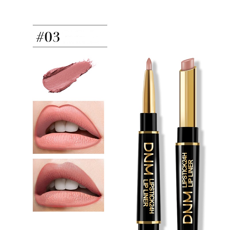 Chestnut Nude Brown Matte Lip Liner and Lipstick for Women 24 Hours Original Lip Liner Makeup Stain Long Lasting Waterproof Smudge Proof labial