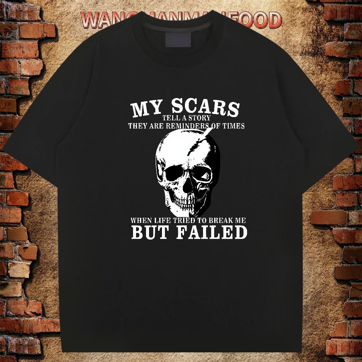 Brand Men T Shirts 100% Cotton 230g skull Hip Hop Cartoon Printing L-4XL Breathable Short Sleeve Tshirt for Man Woman 2024 Designer Polos