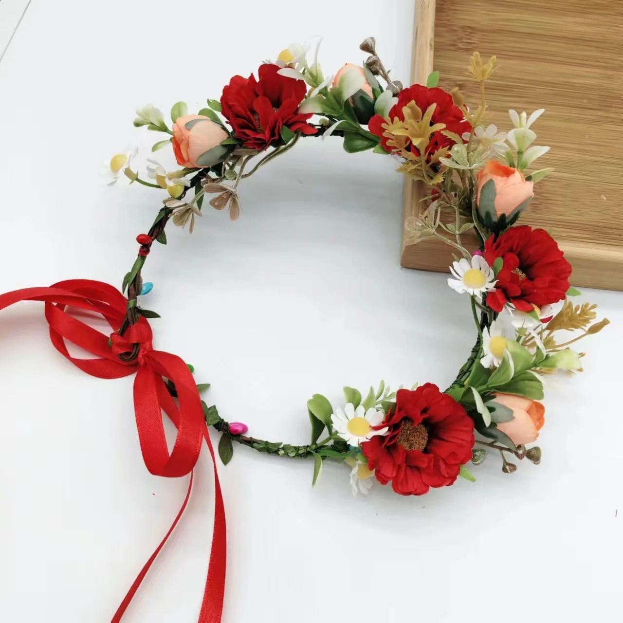 Boho Leafy Crown Elf Ears Headpiece Fairy Costume Viking Head Accessories Halloween Role Playing 240823