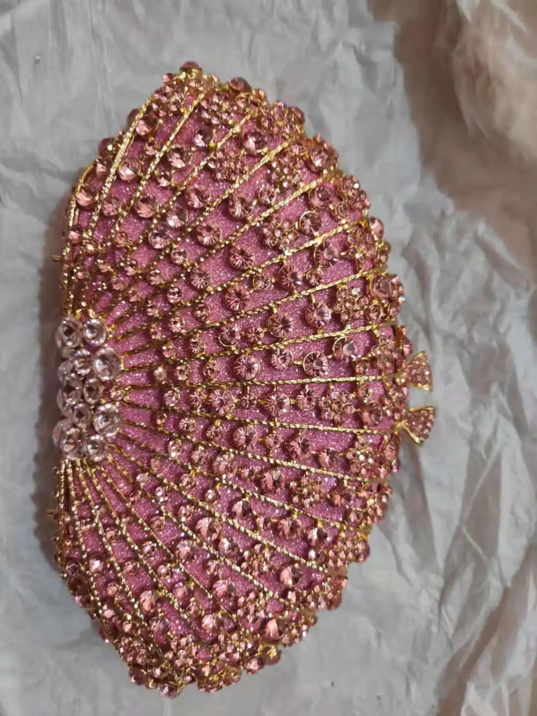 XIYUAN Womens Multi Color Crystal Dinner Party Handbag Diamond Hollow Evening Bag Wedding Flower Banquet Wallet 240823