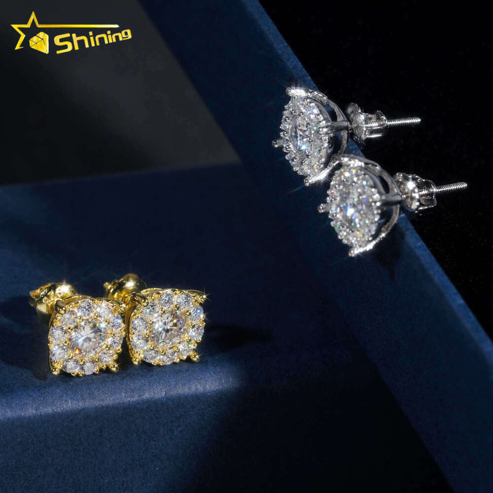 Super cost-effective s with dia hip hop moissanite earring rapper jewelry