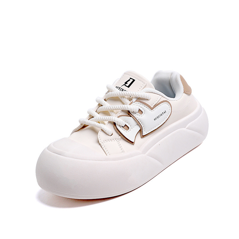 Ddmysports Autumn White New Korean Version Ins Female Student Height Increasing Thick Soled Sports Board Casual Shoes XT OUTDOOR