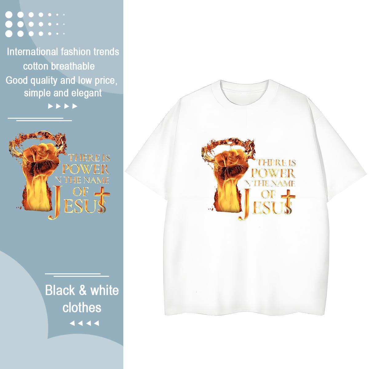 Loose Couples T Shirts 230g Cotton letter High Street Hip Hop T Shirt For Woman Breathable Soft DIY Printed Polos