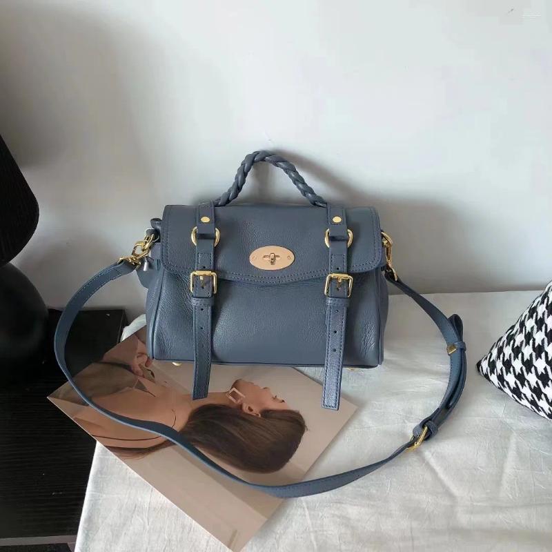 Evening Bags Genuine Leather Brand Women Tote Handbag Vintage Fashion Exquisite Design Shoulder Bag Commute Outdoor Ladies Crossbody