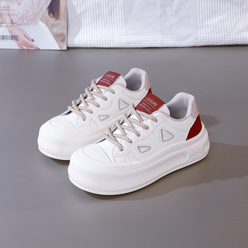 Ddmysports Popular Thick Soled White For Women New Spring And Autumn S Eight Increasing Casual Sports Board Shoes MX D OUTDOOR
