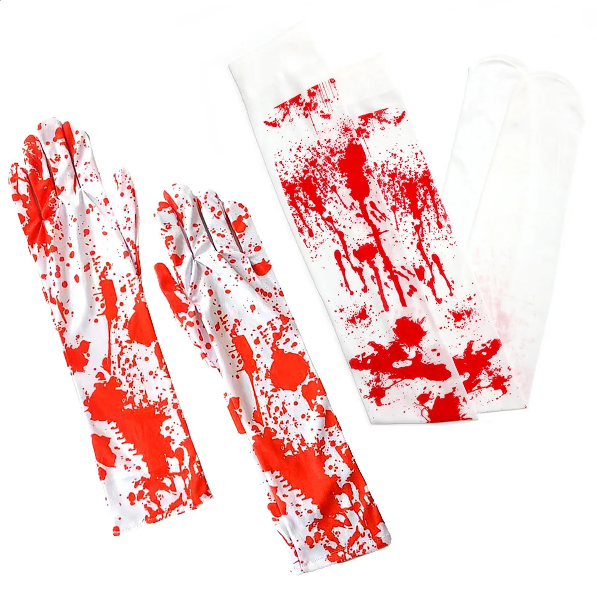 Halloween cosplay nurse costume socks bloody high stockings womens long blood stained knee w240824