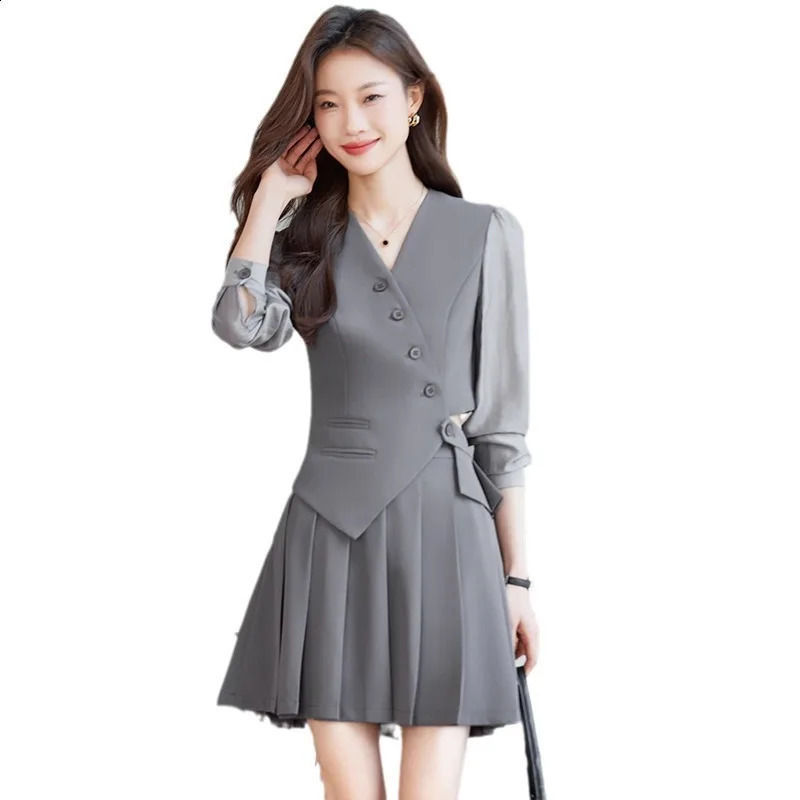 Two Piece Sets Womens Outifits Professional Business Formal Pants Suit Office Ladies Work Wear Long Sleeve Blazer and Skirts 240823