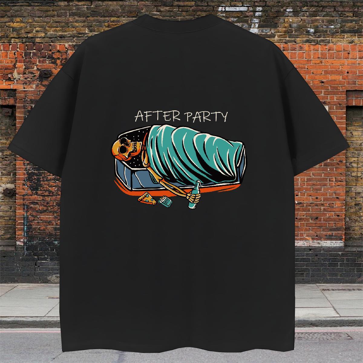 Brand Men T Shirts 100% Cotton 230g skull Street Wear Custom Printing Short Sleeve Soft Tshirts Wholesale Tops Tees