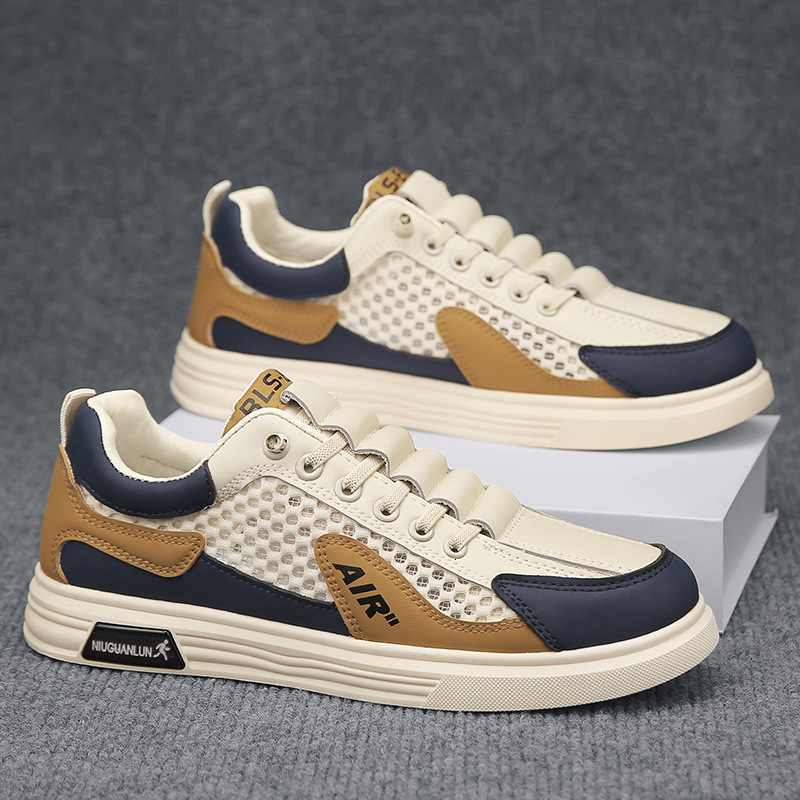 Ddmysports Autumn Mesh Hollowed Out Men S Casual Board Shoes Are Fashionable Versatile And Comfortable OUTDOOR
