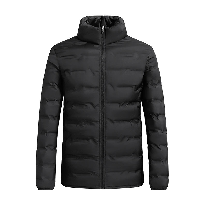 Mens white duck down jacket warm thick stand up collar mens lightweight breathable casual highquality 240822