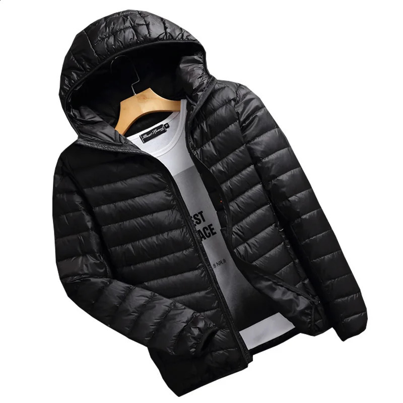 Mens all season ultra light foldable jacket largesized waterproof windproof breathable mens hooded 240822