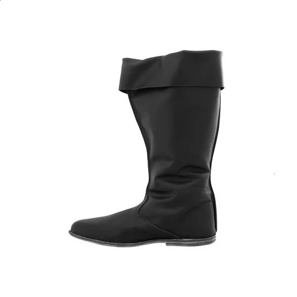 Medieval Leather Renaissance Ankle Boots Halloween Carnival Steam Punk Shoes Knight Pirate Role Playing Boots Gothic Punk Shoes M3065 240823 ww