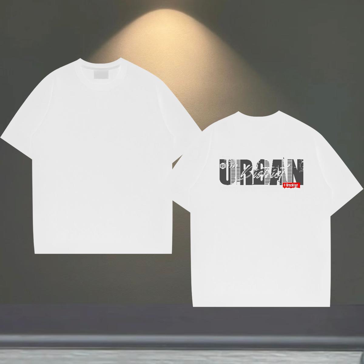 Designer T Shirts Men 230g 100% Cotton letter Home Outdoor Skull Short Sleeve O-Neck Men Tshirts 2024 New Tops Shirt