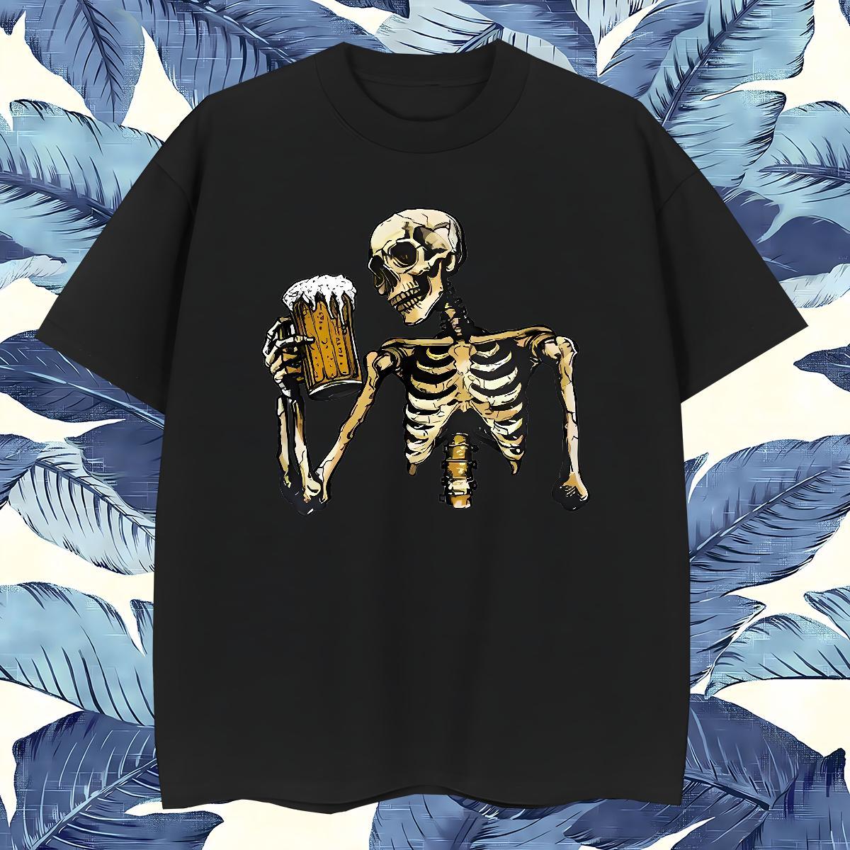 TOP Quality T Shirt For Man 230g 100% Cotton beer Beach Plus Size Custom Breathable Crew Neck Men Tees Brand Tees Shirts
