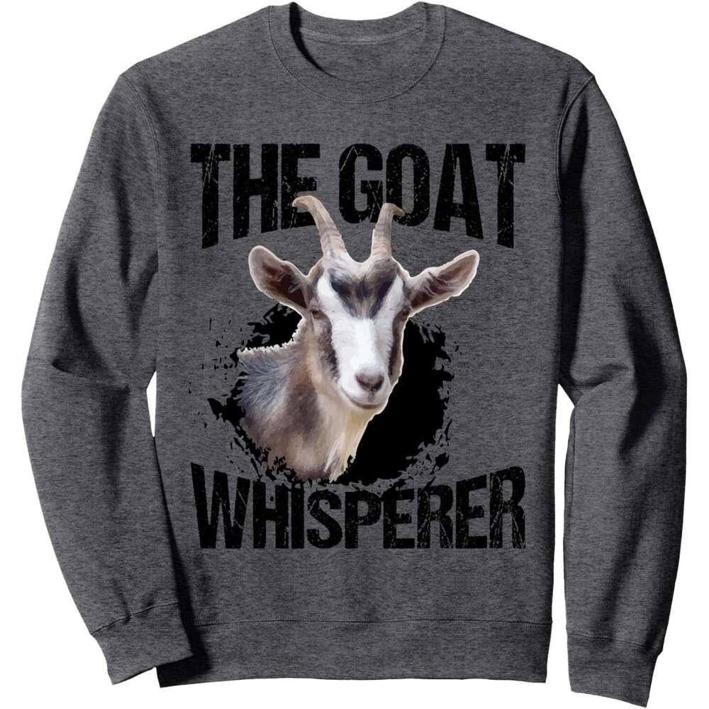 Long Sleeve Shirts for Men sweatshirt The Whisperer Funny Goat Lover for Farmer Gift Sweatshirt T shirt Tee Streetwear Casual tops clothes