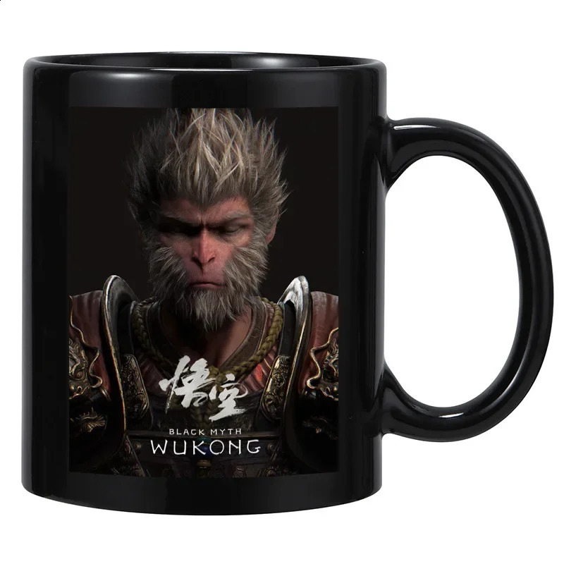 Black Monkey Wukong Game Genuine License Ceramic Cup Ceramic Cup Ceramic Cup Coffee Cup Player Periphery Products Friend Gifts Water 240822