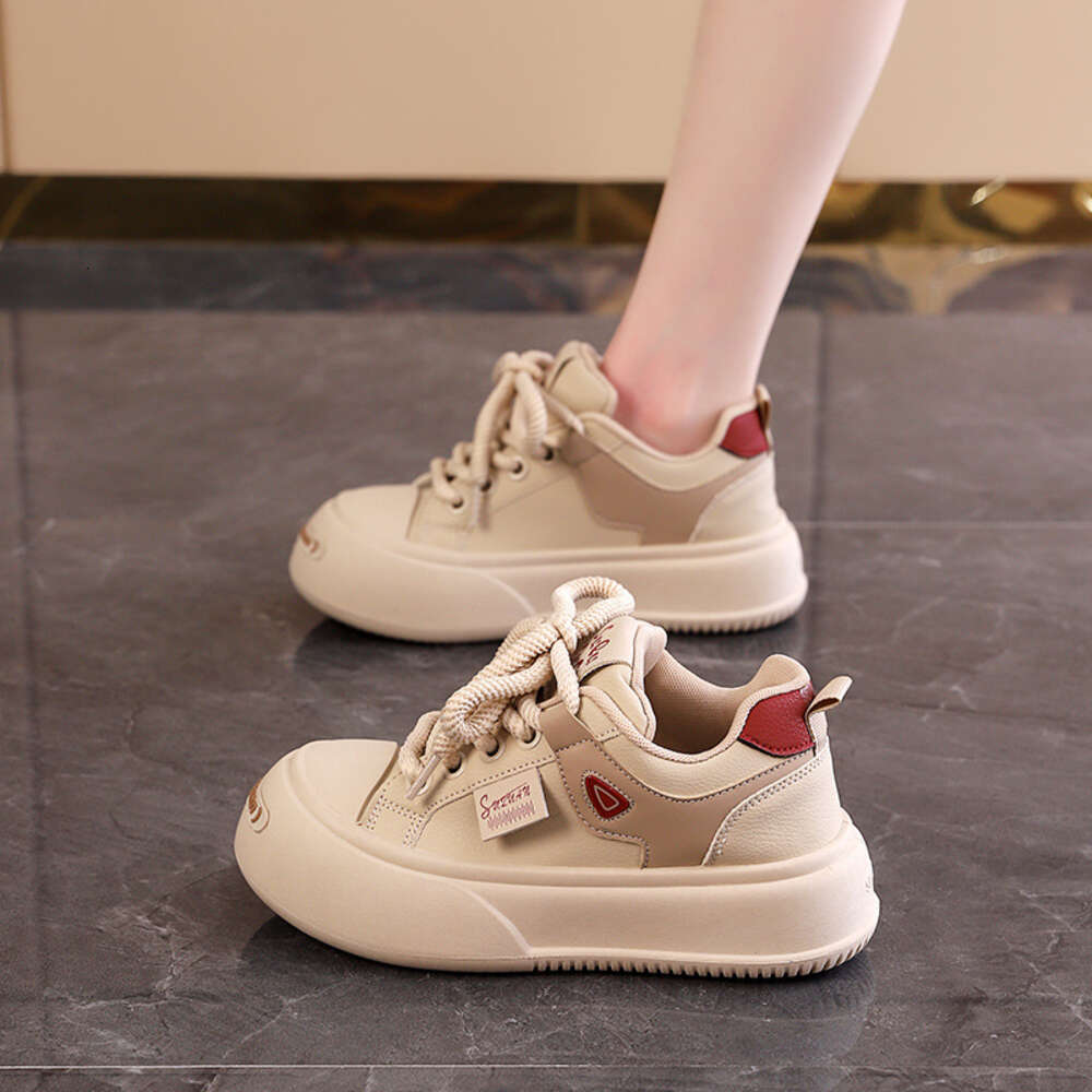 Ddmysports New White Women Autumn Thick Soled Height Increasing Board For Students Korean Version Fashion Casual Shoes YYN K OUTDOOR