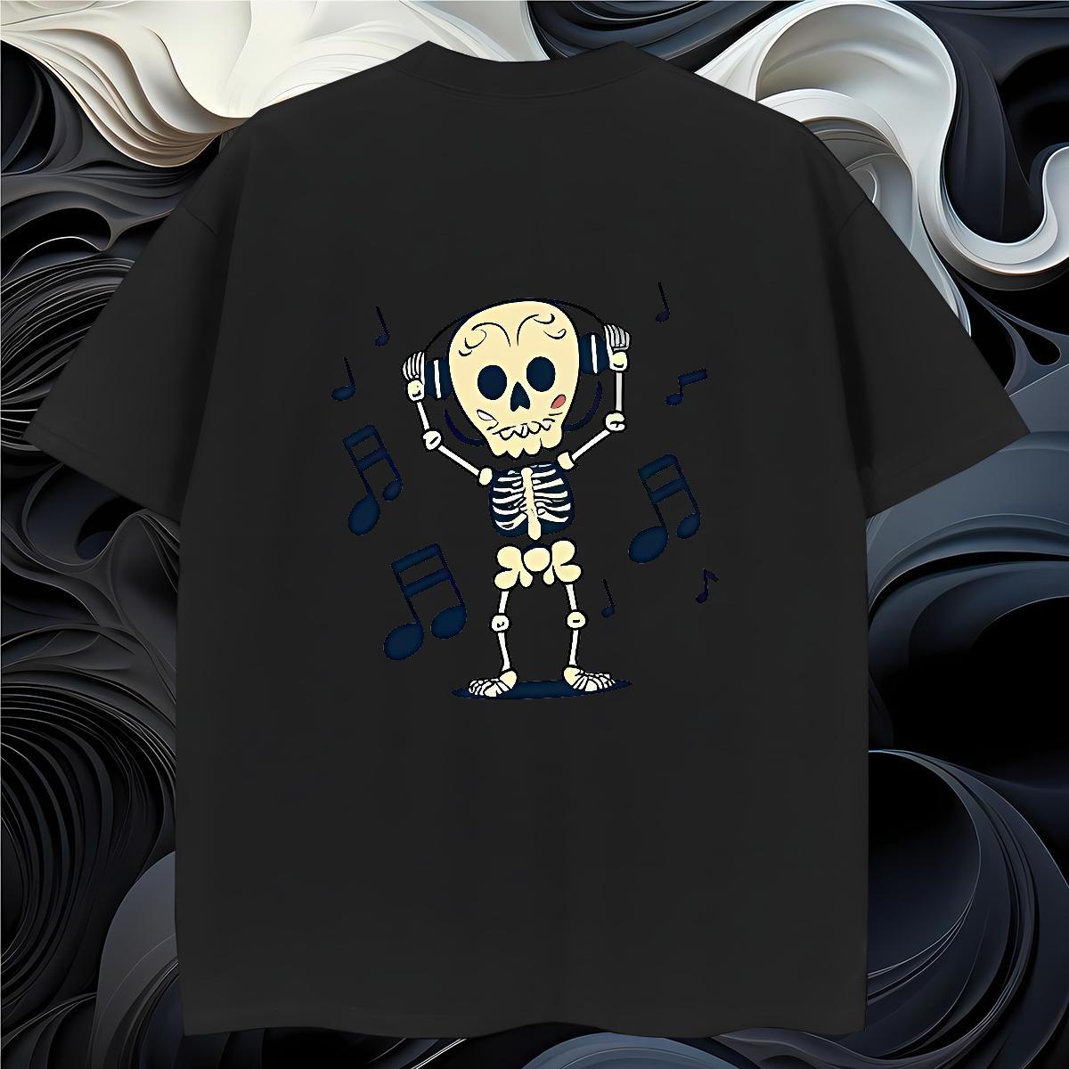 Loose T-Shirts 230g Cotton music Street Custom Big Size Short Sleeve Soft Men Tops Tees Customized Clothings