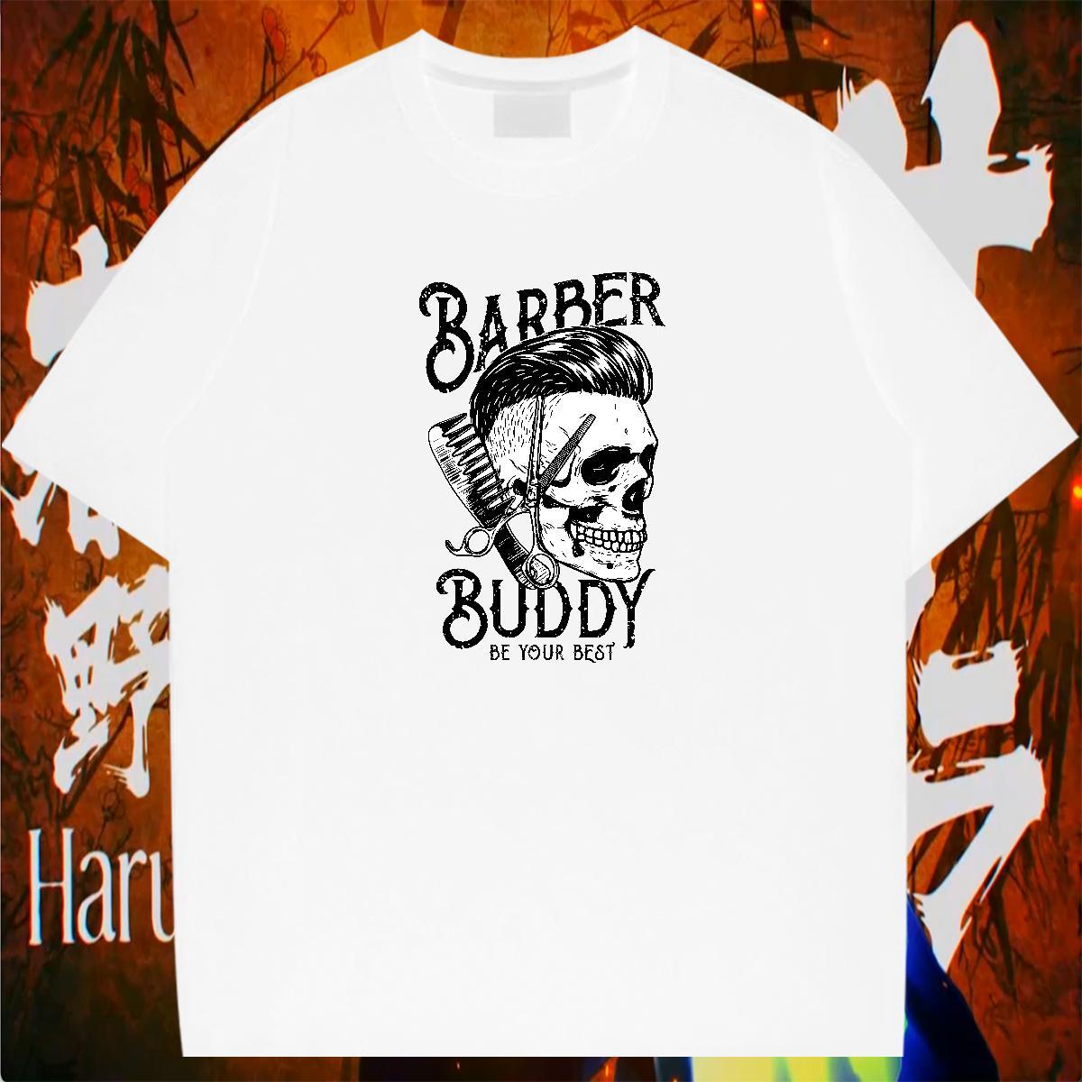 Popular T shirt 100% Cotton 230g skull Street DIY Anime Short Sleeve Soft Tshirt for Man Woman Factory Direct Clothes