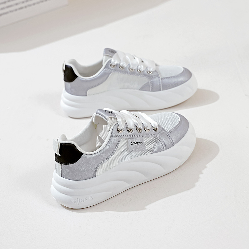 Ddmysports Sports For Women Summer New Mesh Breathable Soft Sole White Shoes Junior High School Fashion Board OUTDOOR
