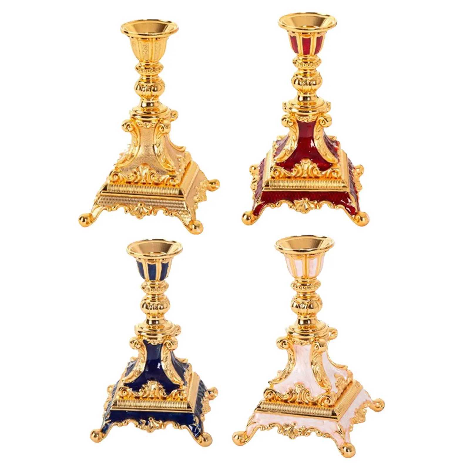 Candle Holder Vintage Craft Candlestick Holder for Party Bedroom Home Decor Y240823