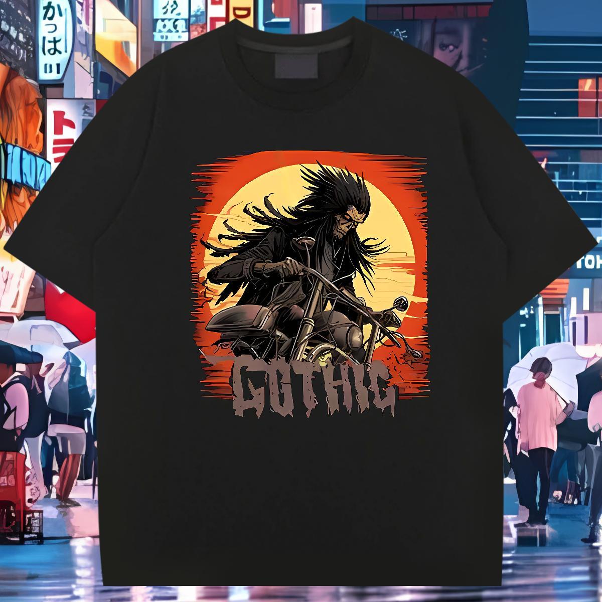Popular Men T Shirts 100% Cotton 230g skull Street wear Hip Hop Custom Printed Round Neck Short Sleeve Men Tshirts Designer Polos