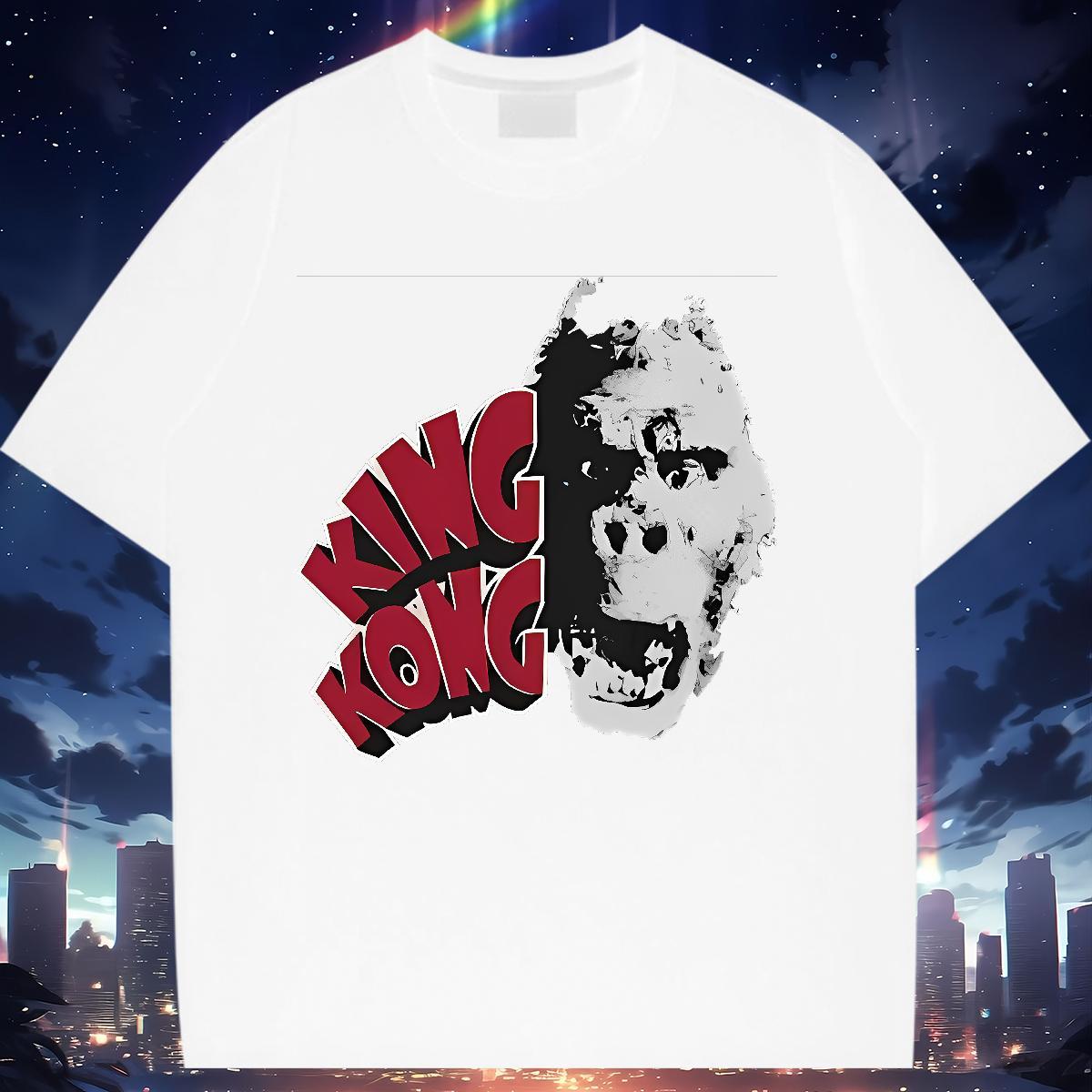 Designer Nice Unisex Tshirts 100% Cotton 230g scary Outdoor T Shirt For Woman Breathable Short Sleeve DIY Anime Tops