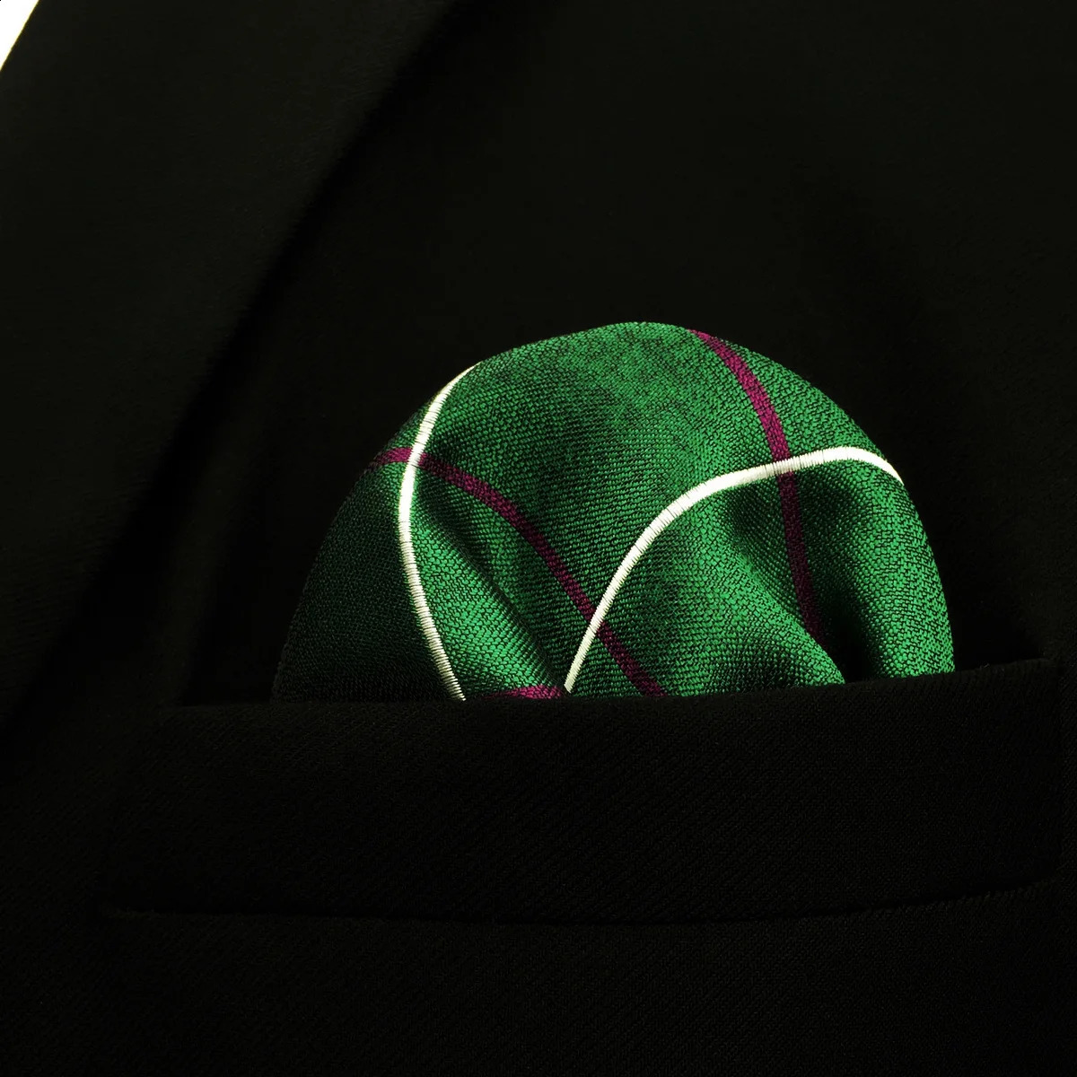 Colorful Mens Pocket Square Multicolor Dot Paisley Classic Wedding Silk Handkerchief Business Jacquard Hanky 240822