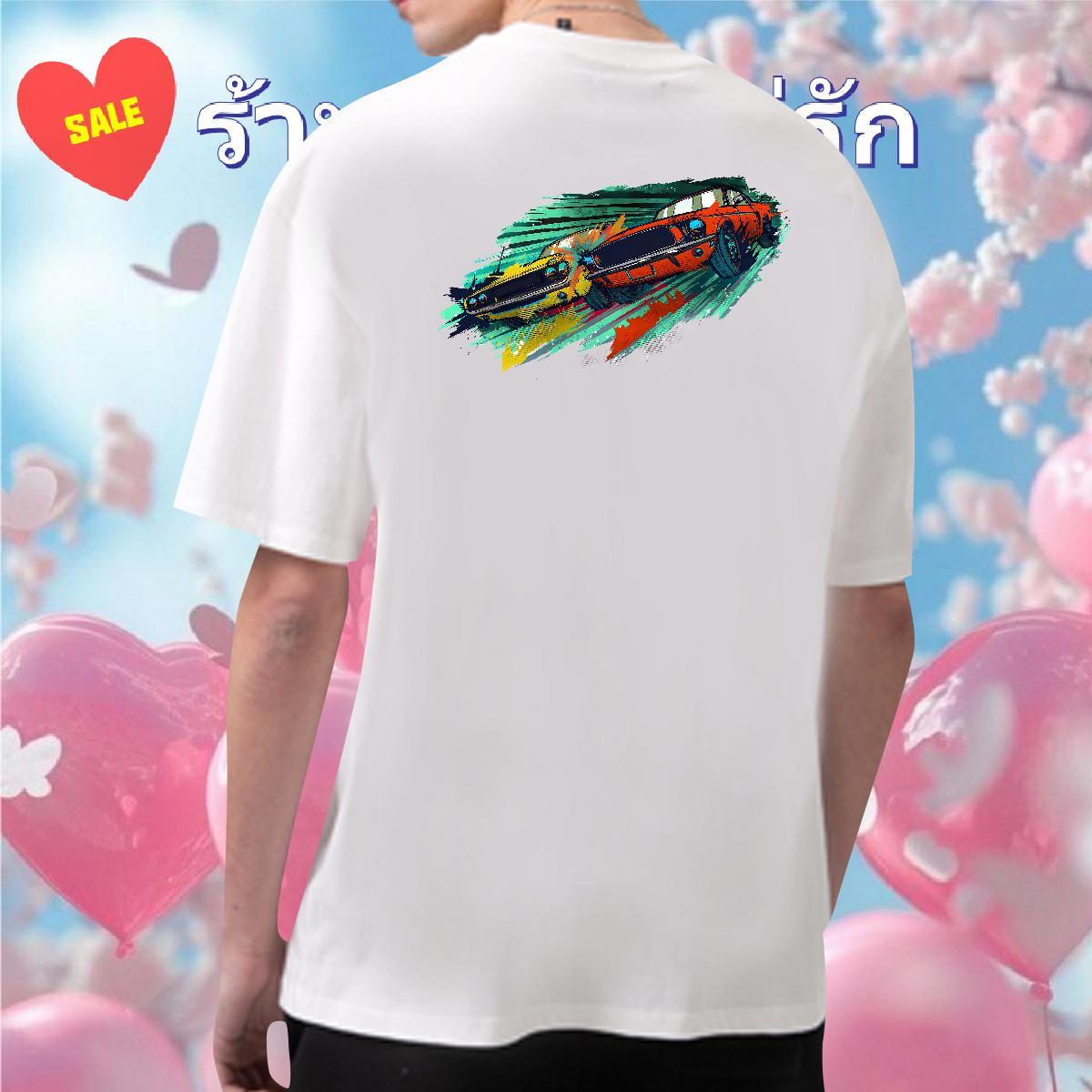 High Quality T-Shirts for Men 230g 100% Cotton car Sports Casual Plus Size Cartoon Breathable Crew Neck Mens Tshirts Fashion Designer Polos