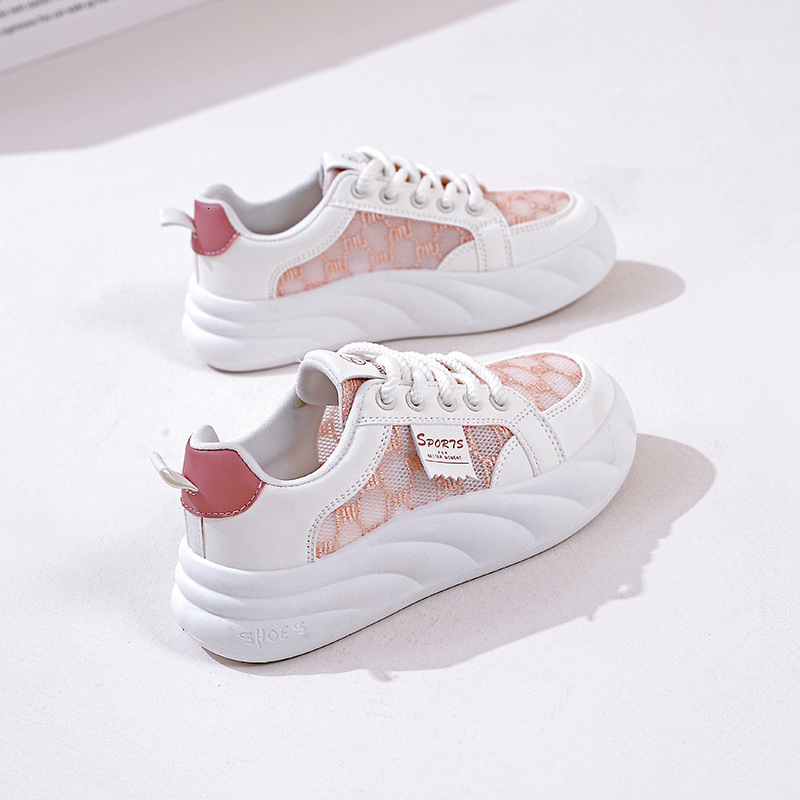 Ddmysports Breathable Mesh White Flat Bottom Women S Board New Summer Non Slip Soft Sole Sports Shoes OUTDOOR