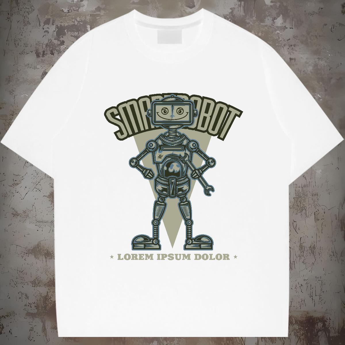 Designer T shirt 230g 100% Cotton ET Hip Hop Customized Print Breathable Soft Men Tees Casual New Tshirts